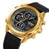 Чоловічий годинник Skmei 1975LGDBK Gold-Black Leather фото 3