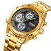 Мужские часы Skmei 1975SGDWT Gold-White Steel фото 3
