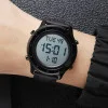 Чоловічий годинник Skmei 1864LBKWT Black-White Leather фото 4