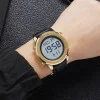 Чоловічий годинник Skmei 1864LGDWT Gold-White Leather фото 3