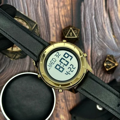 Чоловічий годинник Skmei 1864LGDWT Gold-White Leather