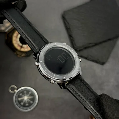Мужские часы Skmei 1864LSIBK Silver-Black Leather