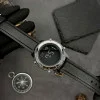 Чоловічий годинник Skmei 1864LSIBK Silver-Black Leather фото 9