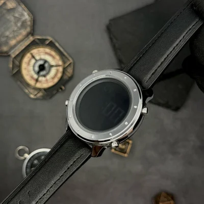Чоловічий годинник Skmei 1864LSIBK Silver-Black Leather