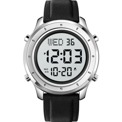 Мужские часы Skmei 1864LSIWT Silver-White Leather