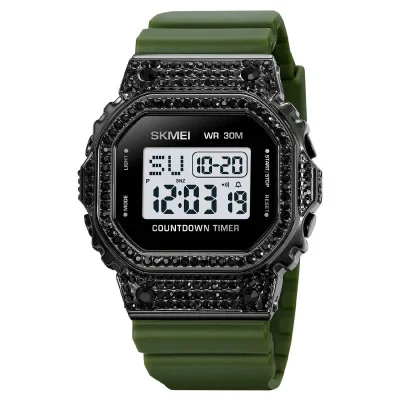 Жіночий годинник Skmei 2000AG Army Green