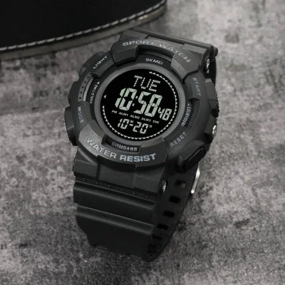 Чоловічий годинник Skmei 2077BK Black+Compass