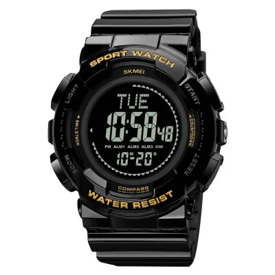 Мужские часы Skmei 2077BKGD Black Gold+Compass