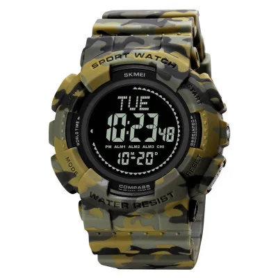 Чоловічий годинник Skmei 2077AGCM Army Green Camo+Compass