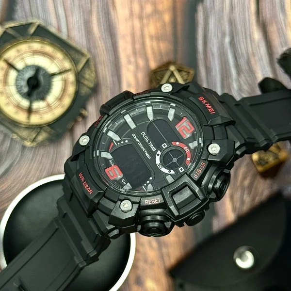 Чоловічий годинник Skmei 2018RDBK Red-Black фото 8