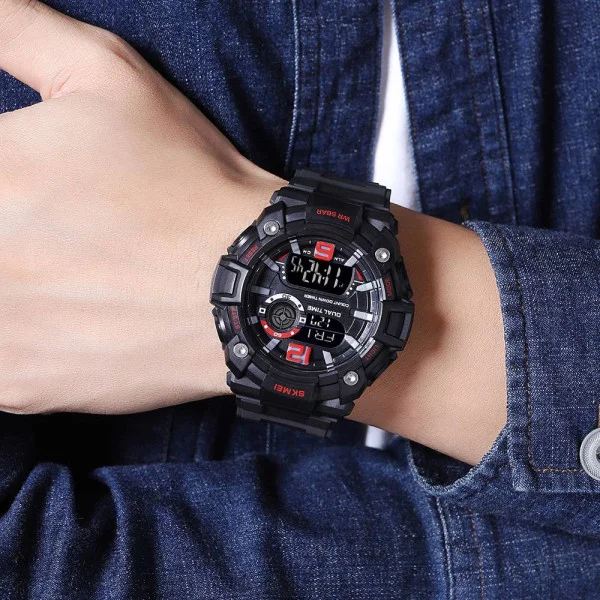 Чоловічий годинник Skmei 2018RDBK Red-Black фото 3