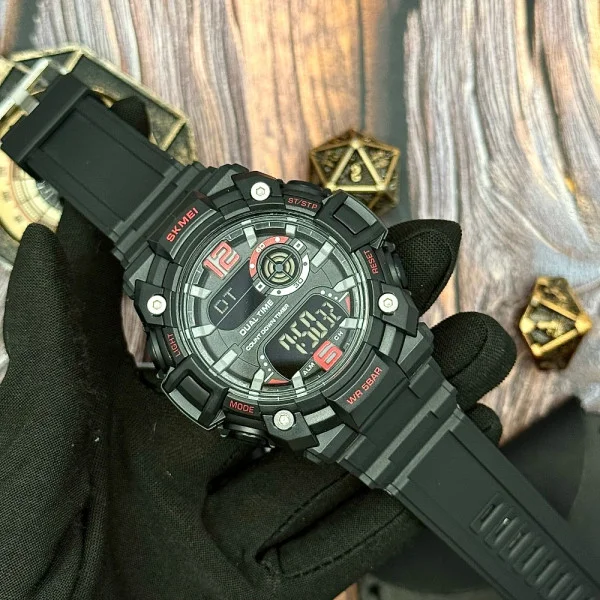 Чоловічий годинник Skmei 2018RDBK Red-Black фото 6