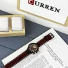Мужские часы Curren 8380 Black-Cuprum-Dark Brown фото 6