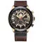 Curren 8380 Black-Cuprum-Dark Brown