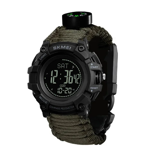 Мужские часы Skmei 1356AGPK Army Green Tactic Compass фото 1