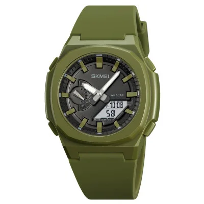 Мужские часы Skmei 2091AGWT Army Green White
