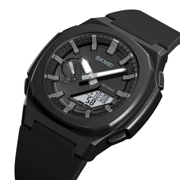 Чоловічий годинник Skmei 2091BKGYWT Black-Grey White фото 3