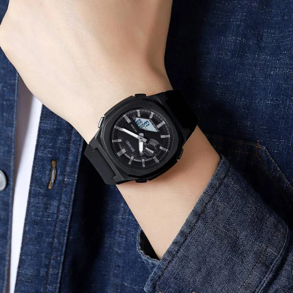 Чоловічий годинник Skmei 2091BKGYWT Black-Grey White фото 4