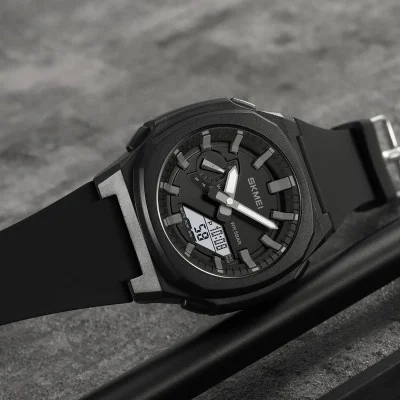 Чоловічий годинник Skmei 2091BKGYWT Black-Grey White