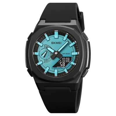 Чоловічий годинник Skmei 2091BKLTBUBK Black-Blue Black