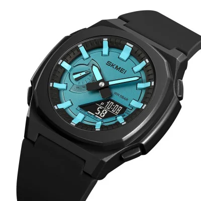 Чоловічий годинник Skmei 2091BKLTBUBK Black-Blue Black