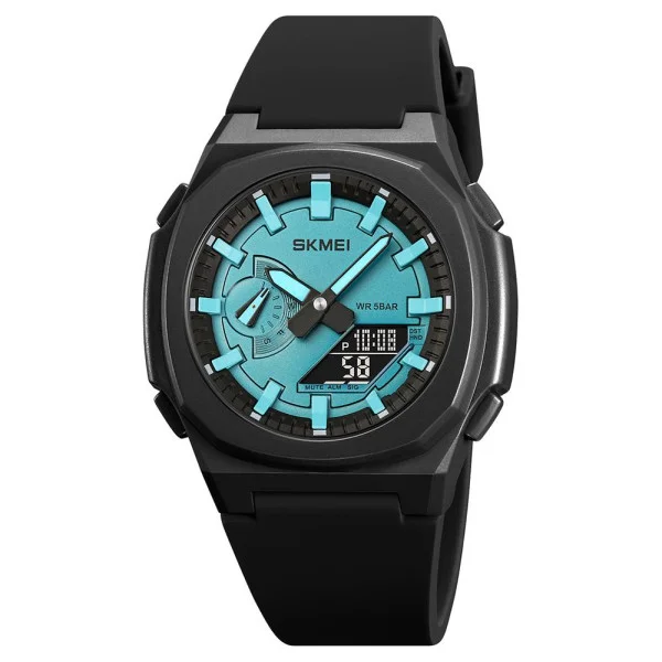 Мужские часы Skmei 2091BKLTBUBK Black-Blue Black фото 1