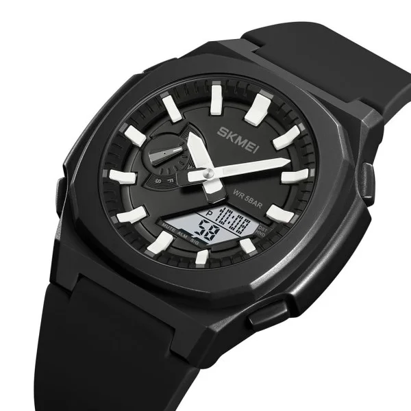 Мужские часы Skmei 2091BKWTWT Black-White White фото 3