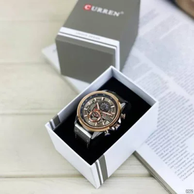 Чоловічий годинник Curren 8380 Cuprum-Silver-Brown