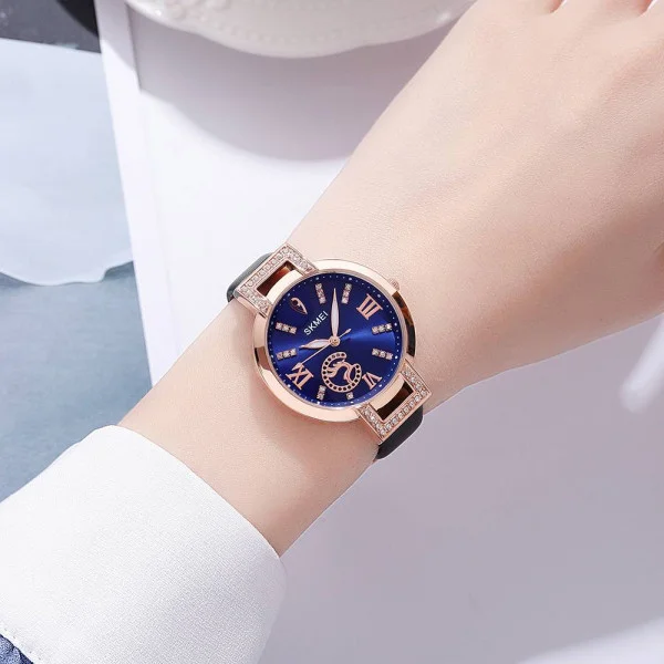 Жіночий годинник Skmei 1977BUBK Blue-Black фото 4