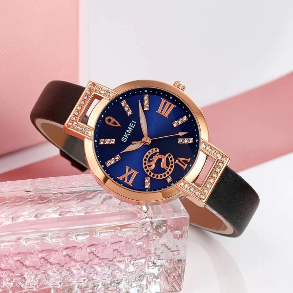 Жіночий годинник Skmei 1977BUBK Blue-Black фото 5