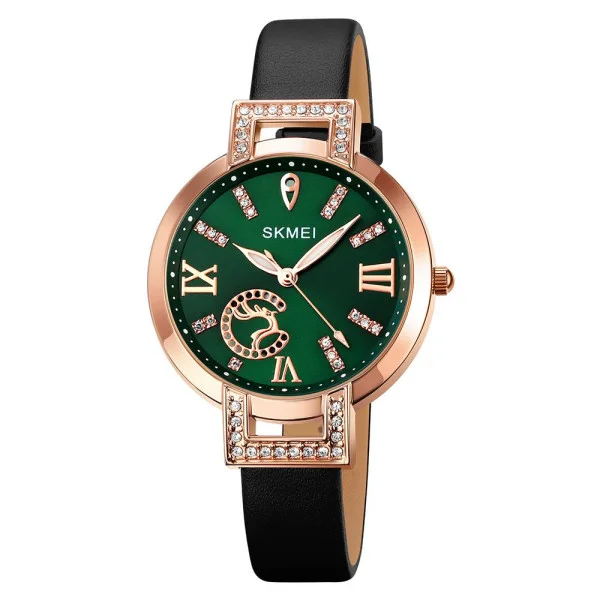 Женские часы Skmei 1977GNBK Green-Black фото 1