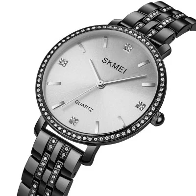 Жіночий годинник Skmei 2006BKSI Black-Silver