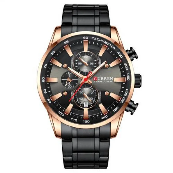 Мужские часы Curren 8351 Black-Cuprum фото 1