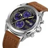 Чоловічий годинник Skmei 2051SIBN Silver-Brown фото 3