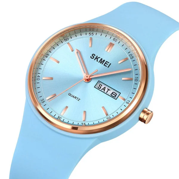 Жіночий годинник Skmei 2057LTBU Lignt Blue фото 3