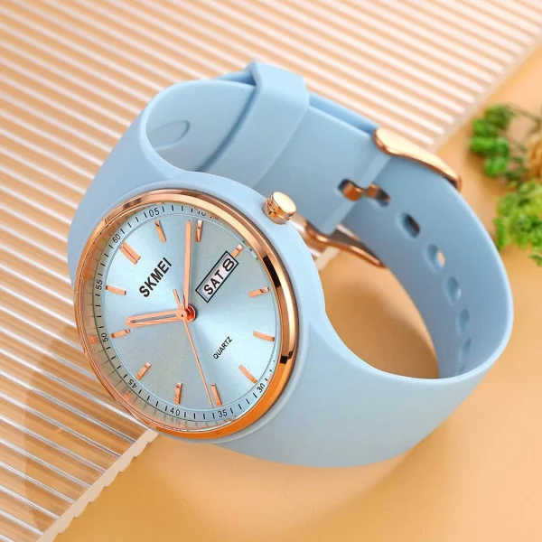 Жіночий годинник Skmei 2057LTBU Lignt Blue фото 5