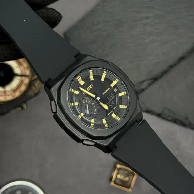Чоловічий годинник Skmei 2091BKGDBK Black-Gold-Black