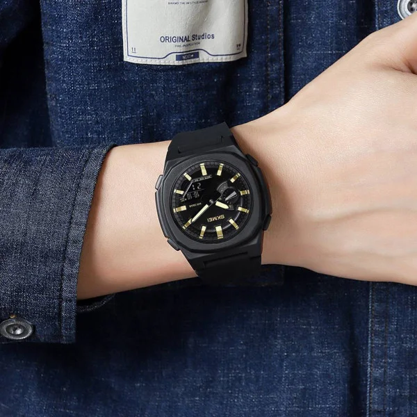 Мужские часы Skmei 2091BKGDBK Black-Gold-Black фото 3