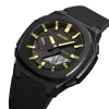 Мужские часы Skmei 2091BKGDWT Black-Gold-White фото 3