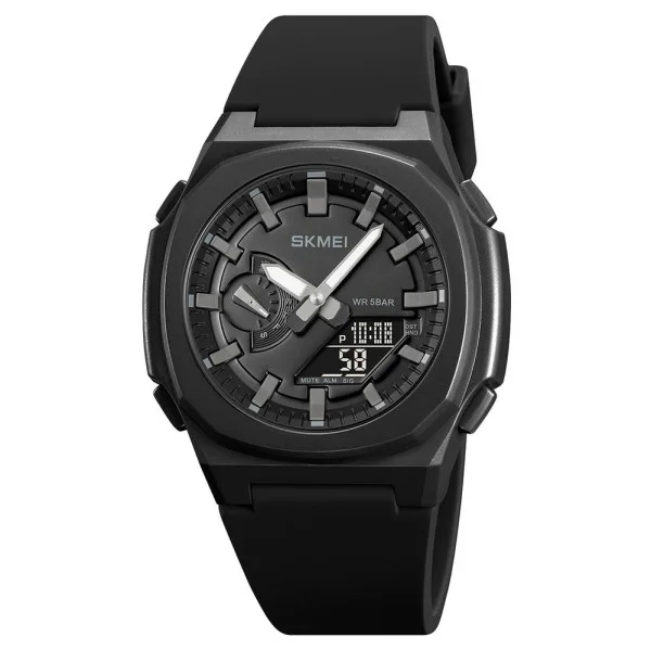 Чоловічий годинник Skmei 2091BKGYBK Black-Grey-Black фото 1