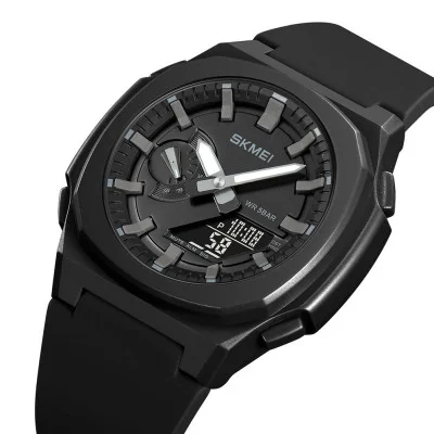 Чоловічий годинник Skmei 2091BKGYBK Black-Grey-Black
