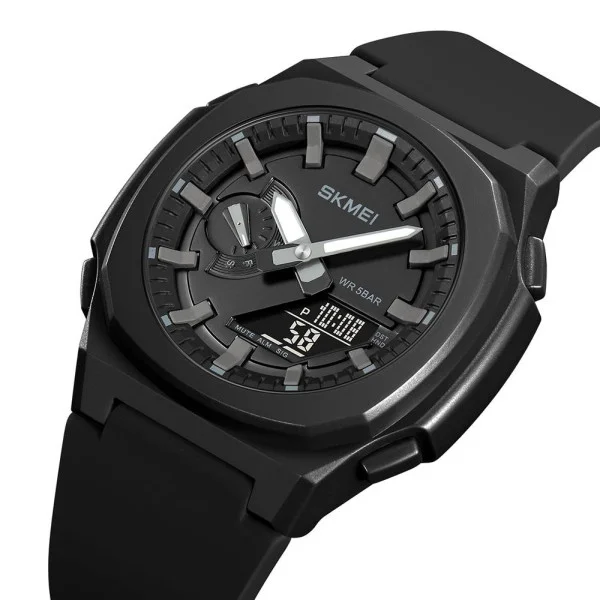 Чоловічий годинник Skmei 2091BKGYBK Black-Grey-Black фото 3