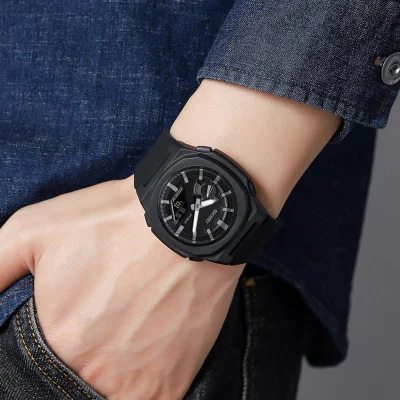 Чоловічий годинник Skmei 2091BKGYBK Black-Grey-Black