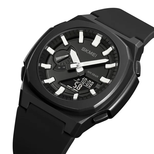 Чоловічий годинник Skmei 2091BKWTBK Black-White-Black фото 3