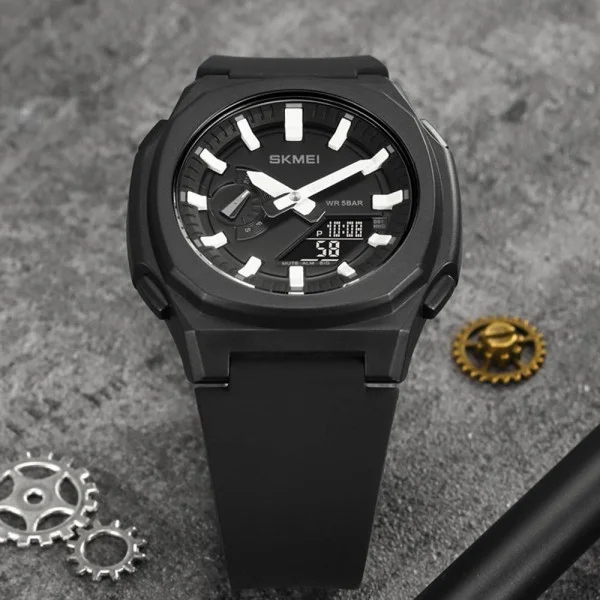 Чоловічий годинник Skmei 2091BKWTBK Black-White-Black фото 5