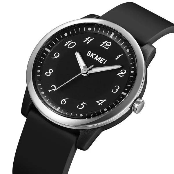 Кварцовий годинник Skmei 2008BK-AC Black Numbers фото 3