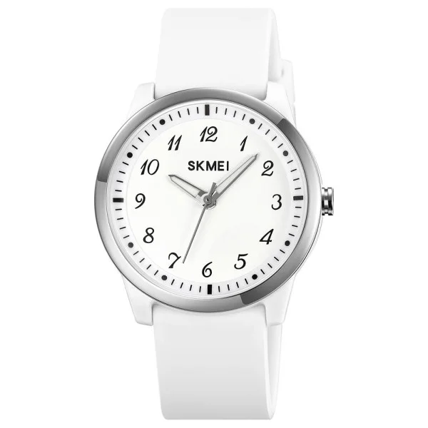 Жіночий годинник Skmei 2008WT-AC White Numbers фото 1