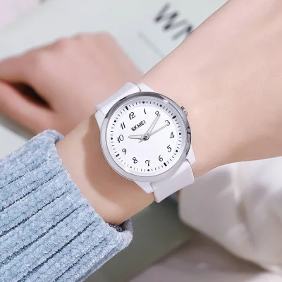 Жіночий годинник Skmei 2008WT-AC White Numbers