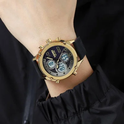 Чоловічий годинник Skmei 1975LGDWT Lignt Gold-White