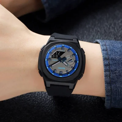 Чоловічий годинник Skmei 2091BKBUBK Black-Blue-Black